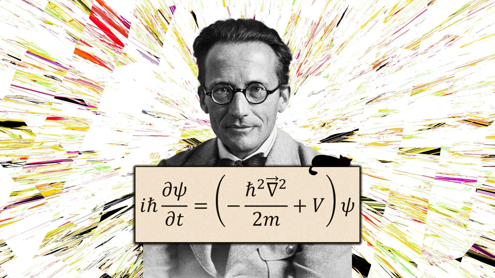 Erwin Schrödinger publicó su ecuación en 1926, en la revista alemana Annalen der Physik. Diseño: Rubén Vique. 