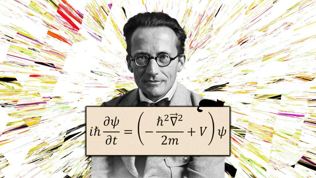 Erwin Schrödinger publicó su ecuación en 1926, en la revista alemana Annalen der Physik. Diseño: Rubén Vique. 