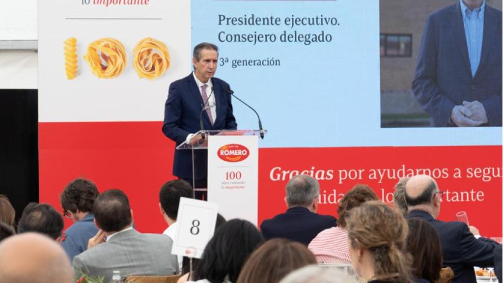 El presidente ejecutivo y consejero delegado de Pastas Romero, Francisco Romero.