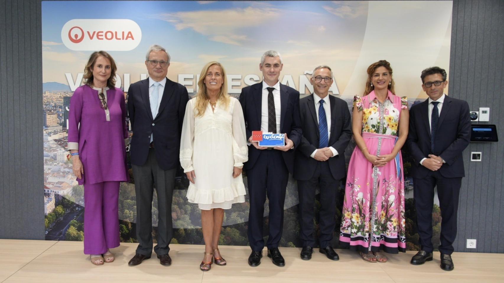 Directivos de Veolia en su nueva sede corporativa en Madrid.