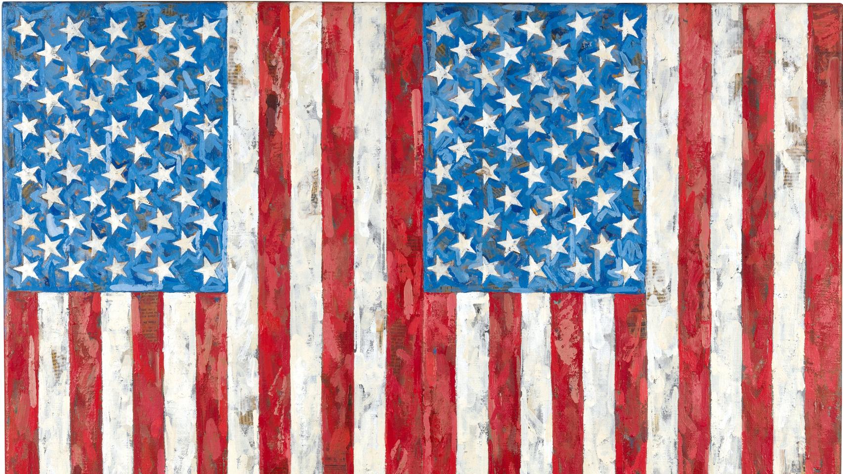 'Flags', 1987. Foto: Jasper Johns, VEGAP, Bilbao, 2026