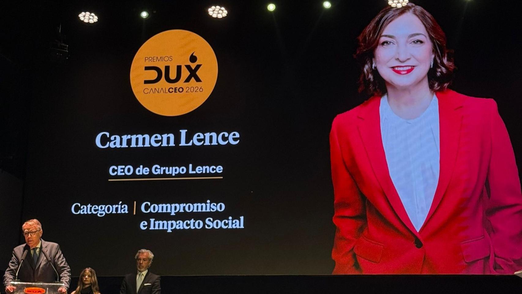 Carmen Lence premiada este jueves en los Premios DUX de Canal CEO 