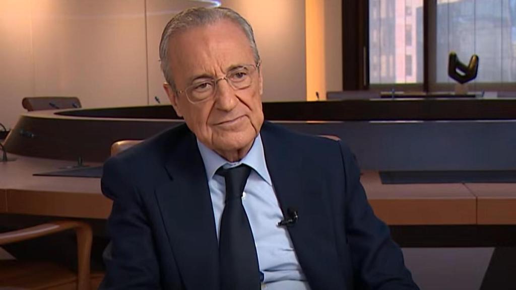 Florentino Pérez, durante su entrevista a TVE.