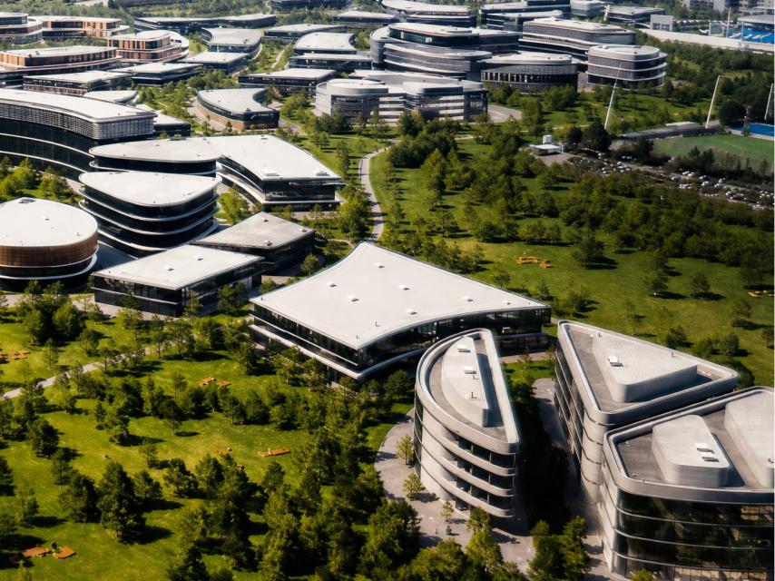Render del Madrid Innovation District incluido en el programa electoral de Florentino Pérez