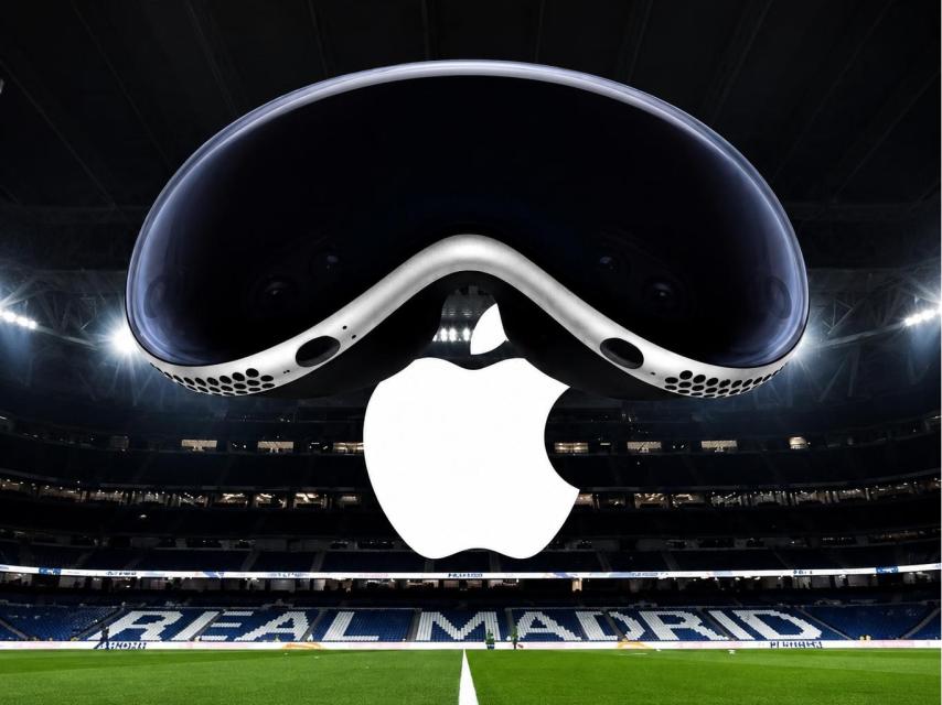 Las gafas Apple Vision Pro y el Santiago Bernabéu