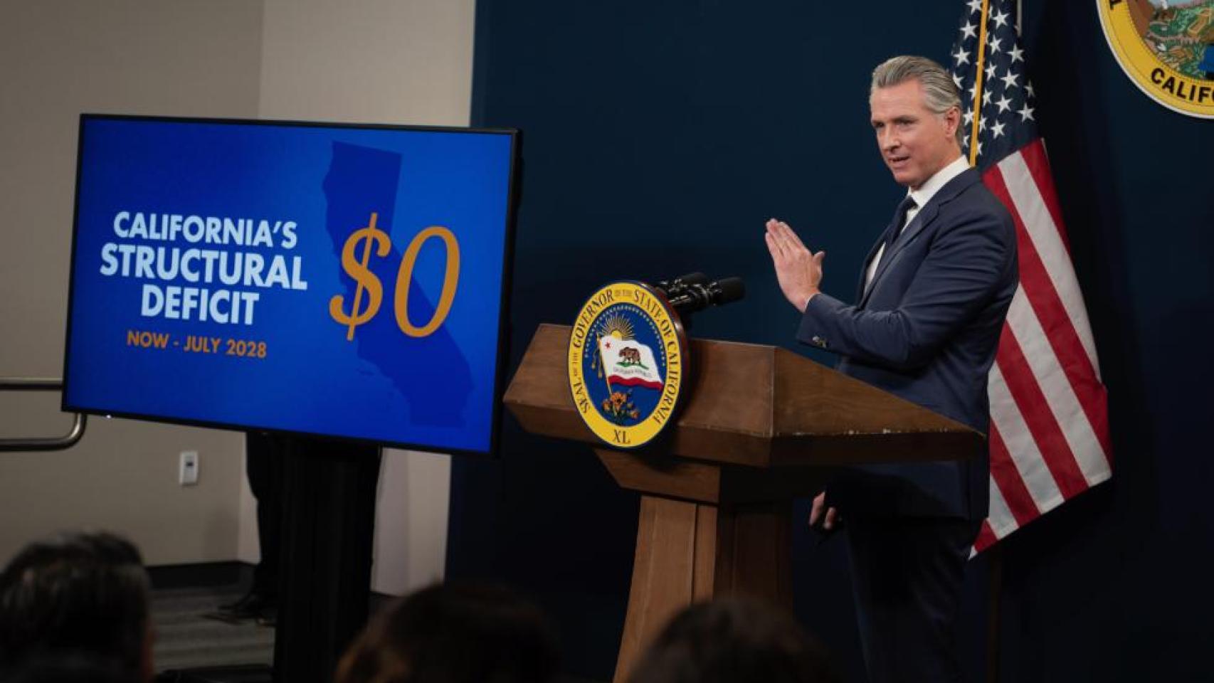Gobernador de California, Gavin Newsom.