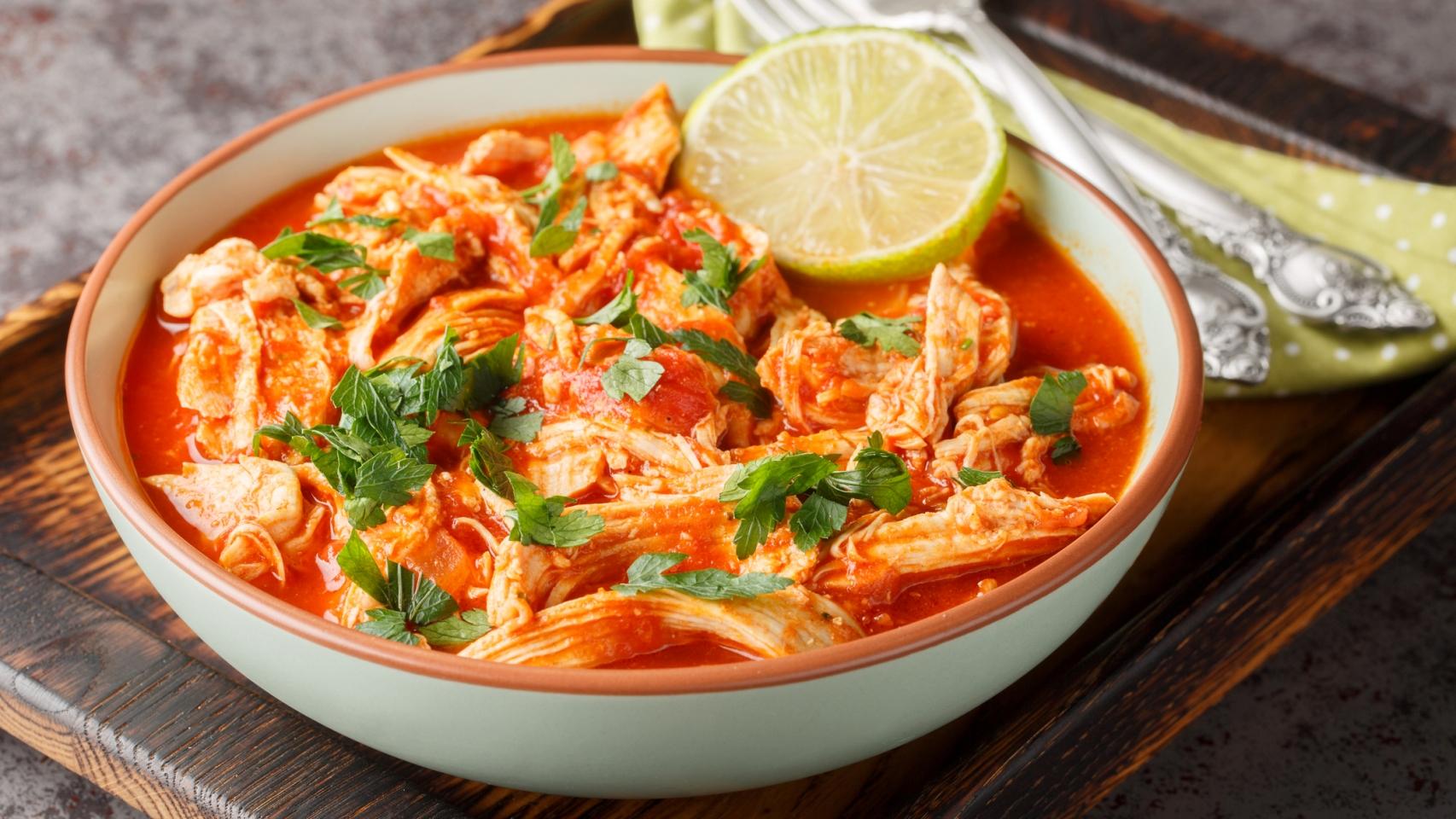 Pechuga de pollo guisada