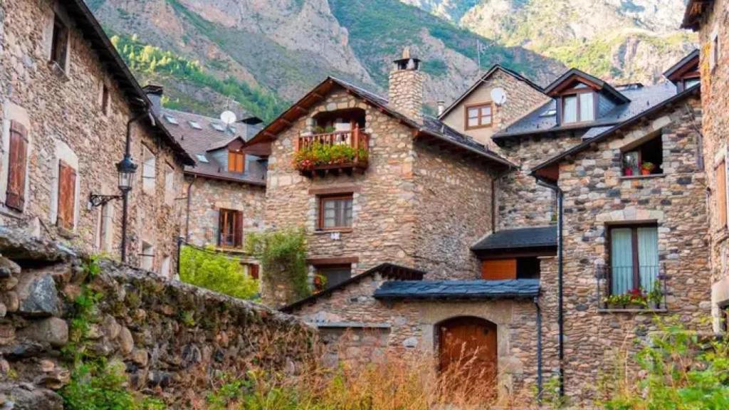 Casas de piedra de Benasque.