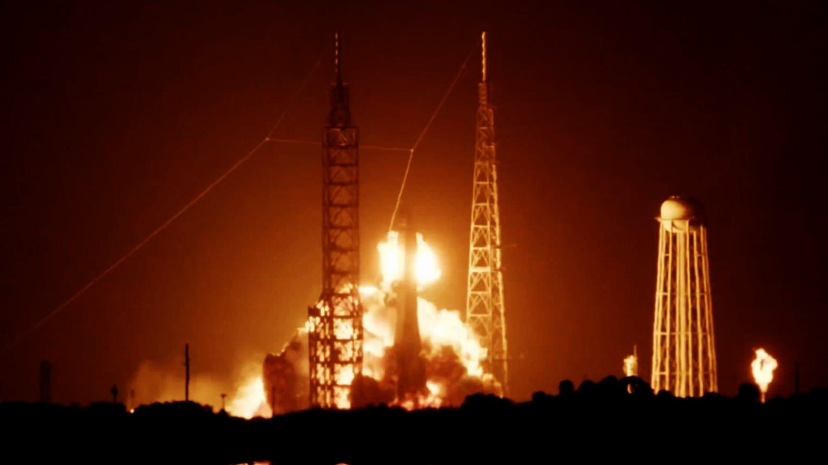 Explosión de un cohete de Blue Origin