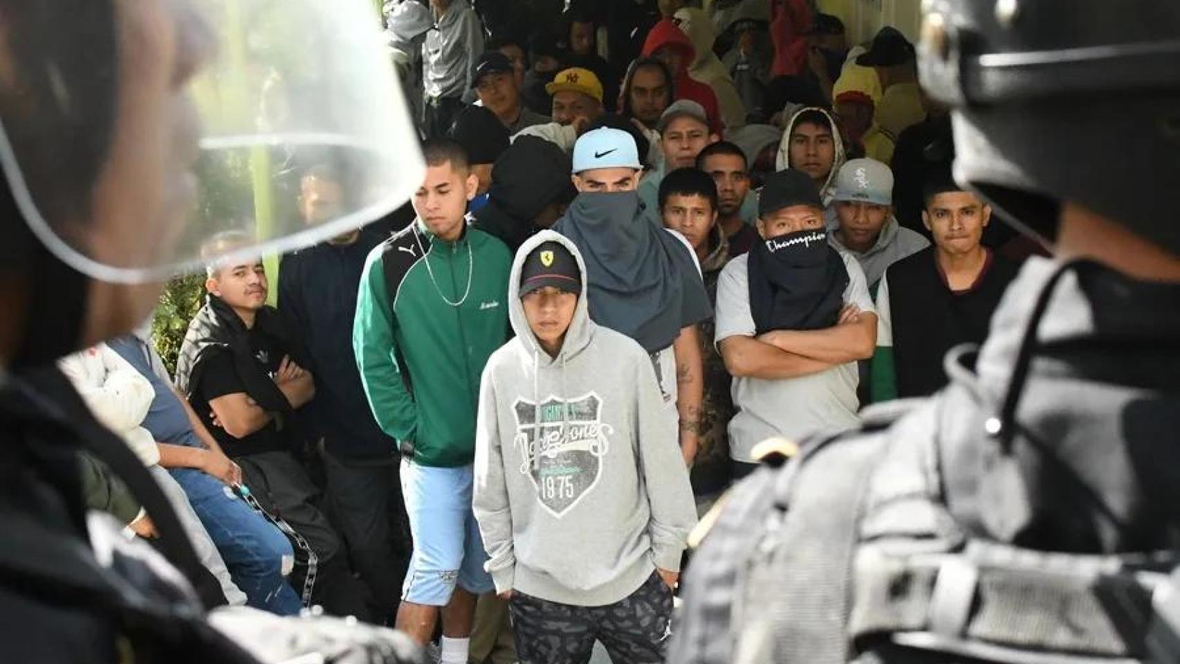 Reclusos de un centro penitenciario. EFE