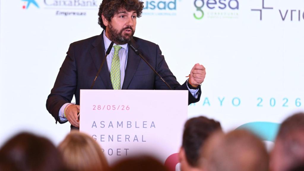 El jefe del Ejecutivo autonómico durante su intervención