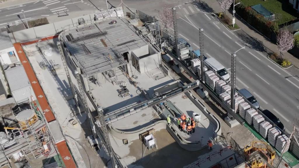 Obra del edificio impreso en 3D
