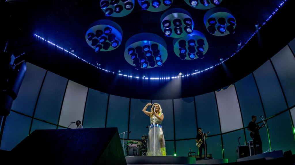 Amaia Montero en el escenario de Madrid.