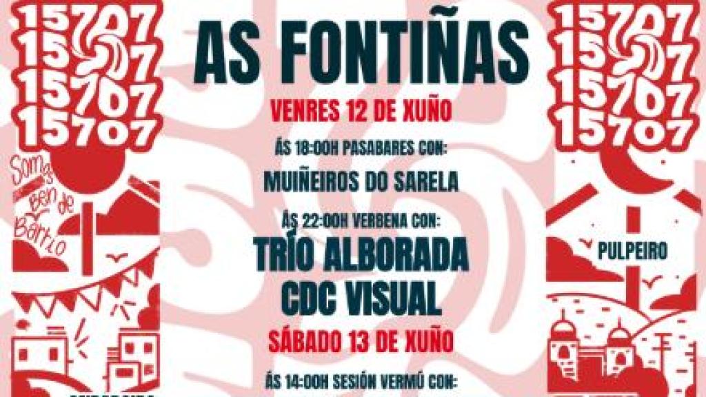 Cartel de la edición de 2026 de la Fiesta de Fontiñas