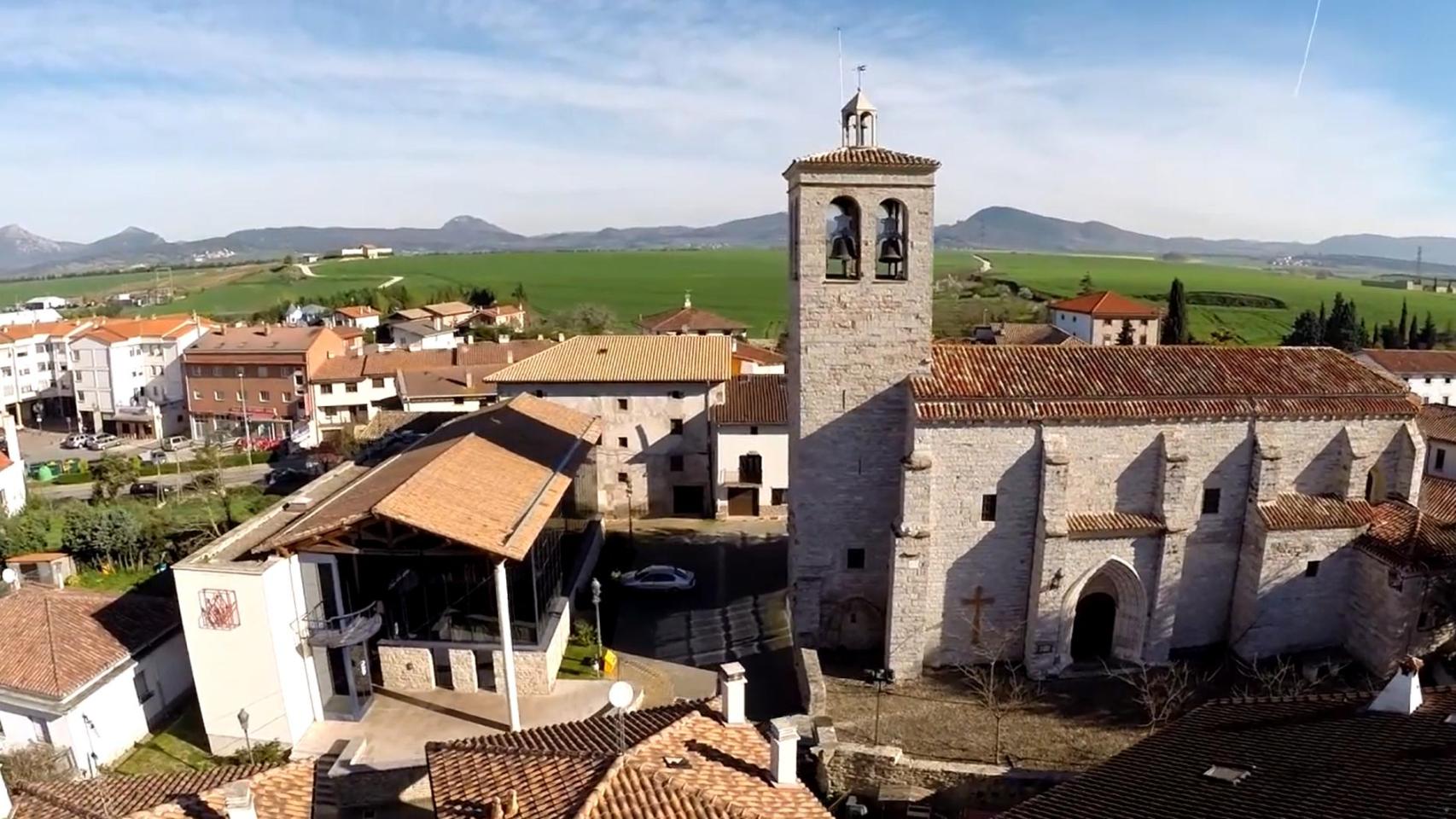 El pueblo de Ororbia, situado a 10 km de Pamplona. 
