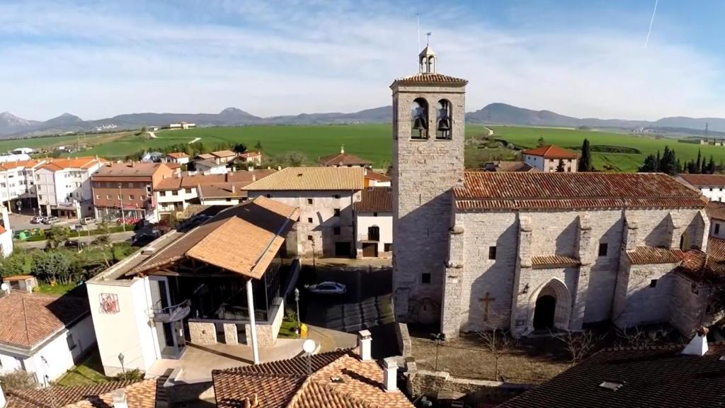 El pueblo de Ororbia, situado a 10 km de Pamplona. 