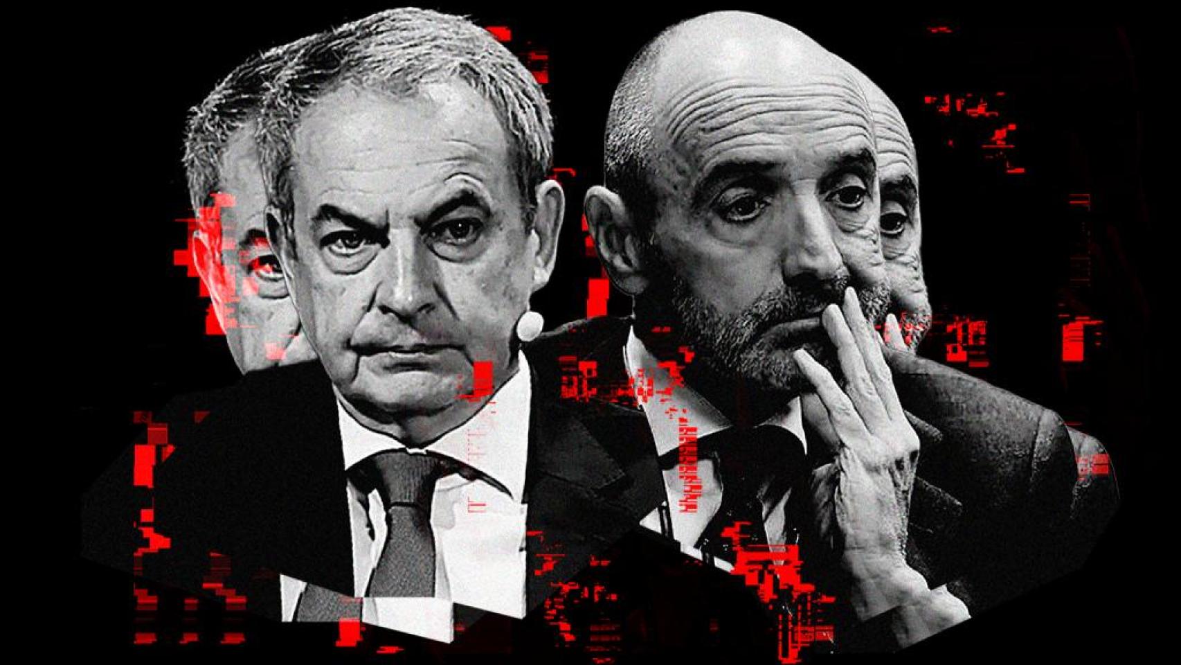 José Luis Rodríguez Zapatero (i) y 'Julito' Martínez (d).