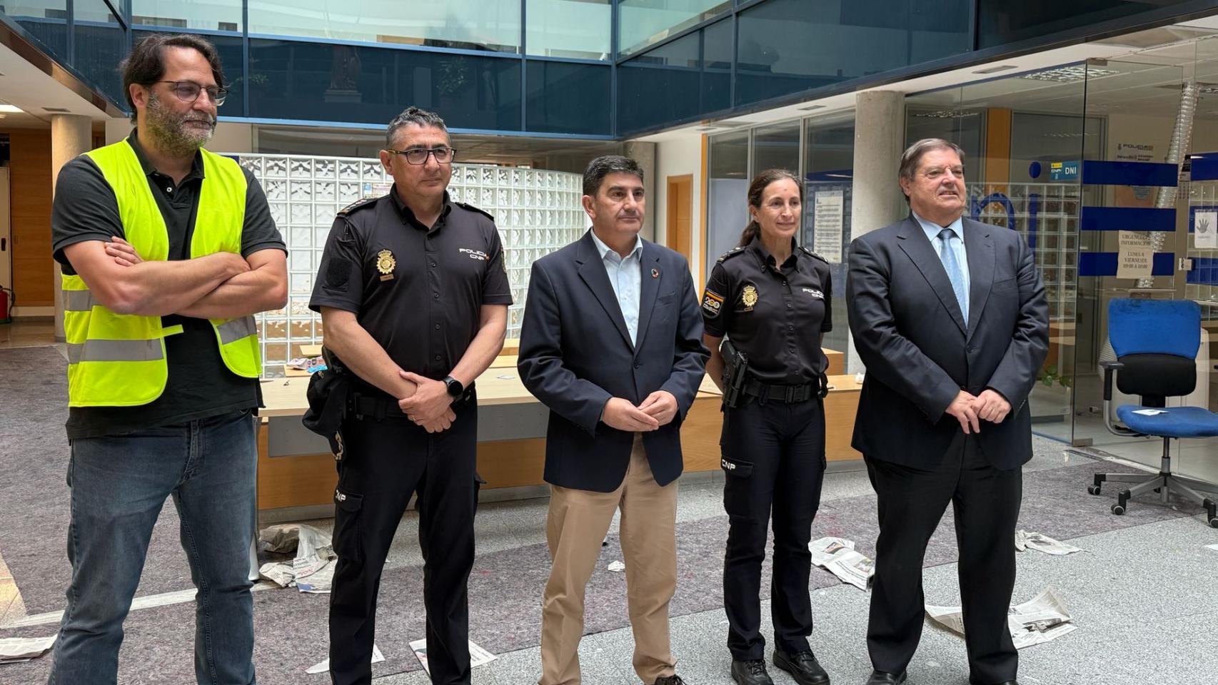 Los trabajos de reparación de la comisaría de la Policía Nacional de Santiago comienzan este lunes