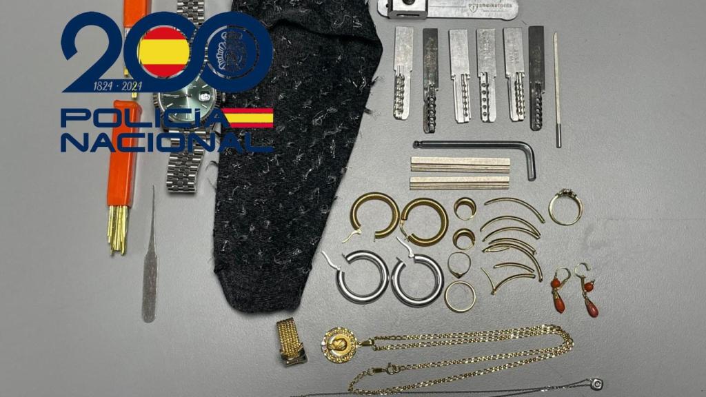Objetos incautados. 