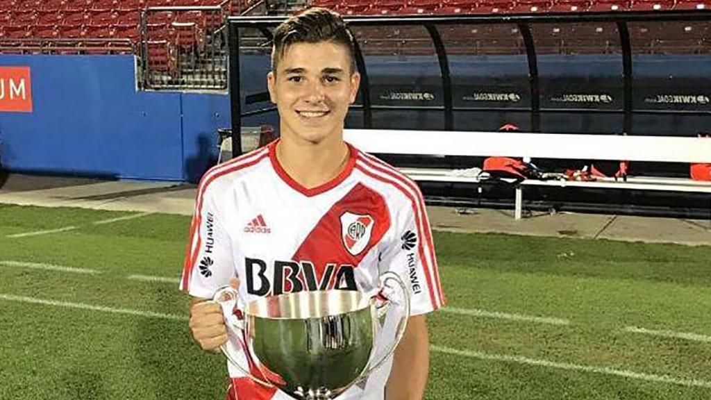 Julián Álvarez, durante su etapa en River Plate.