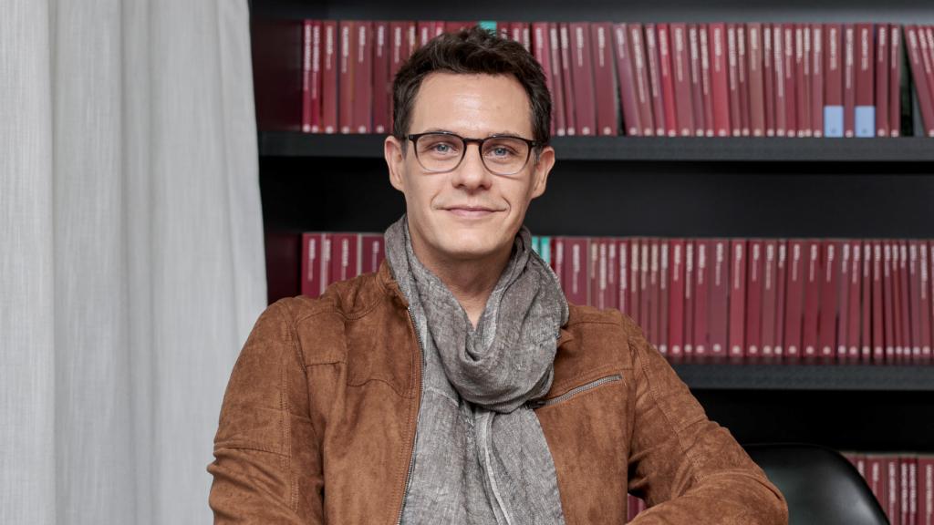 Christian Gálvez, en la presentación de su libro, 'Te he llamado por tu nombre', en noviembre de 2024.