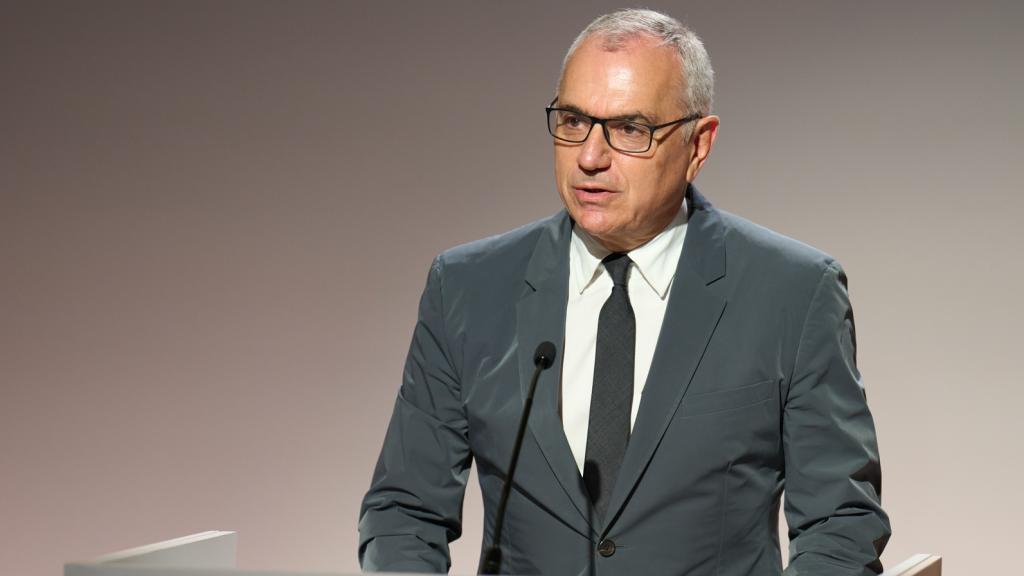 El presidente ejecutivo de Puig, Marc Puig, durante la junta de accionistas de 2026.