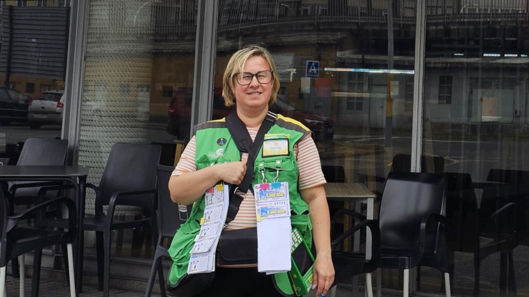 Susana Pérez Mariño, vendedora de la ONCE