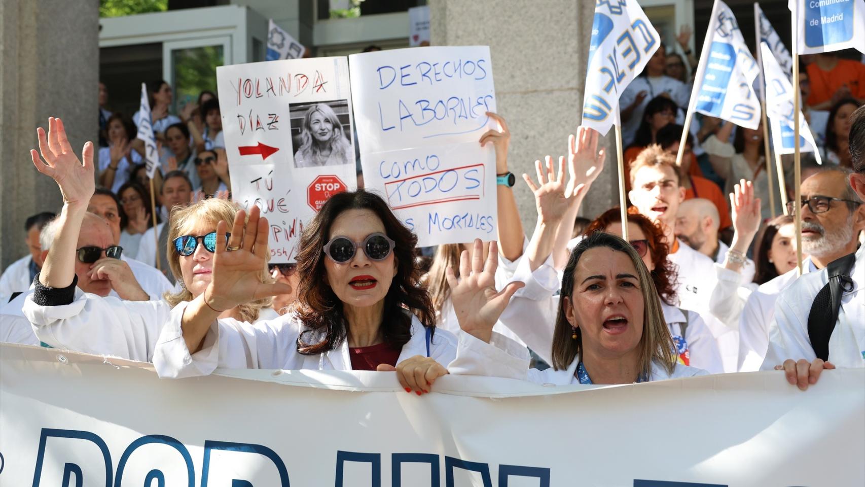 Huelga de médicos del pasado mes de mayo en Madrid.