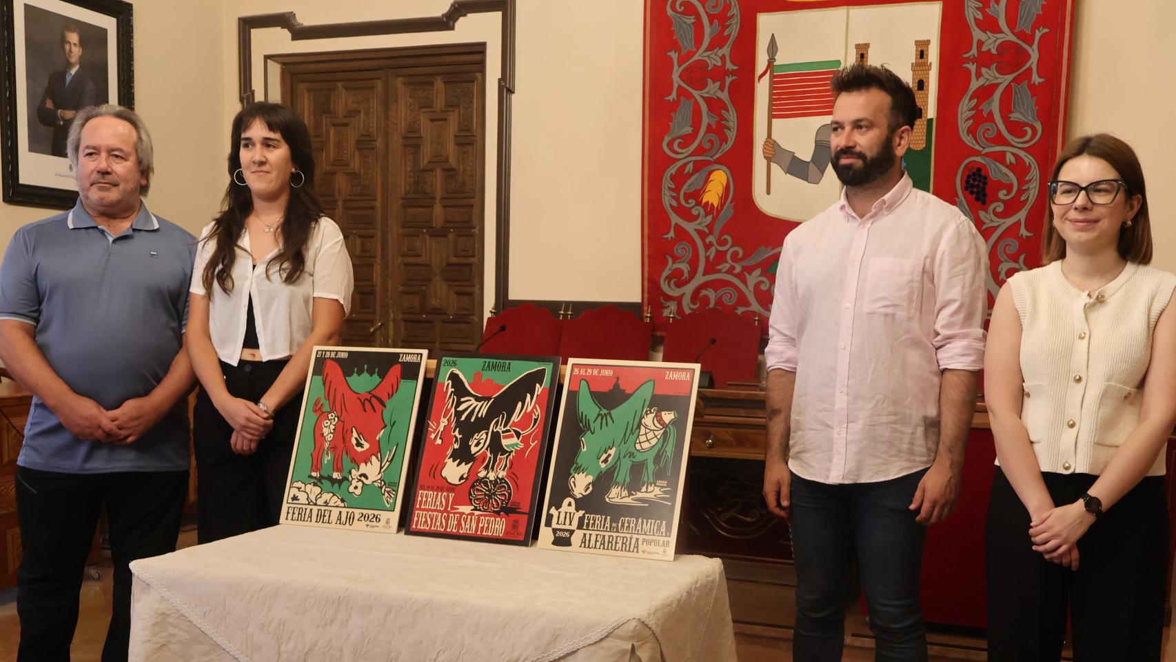 Presentación de los carteles de Fiestas y Ferias de San Pedro 2026 en Zamora.