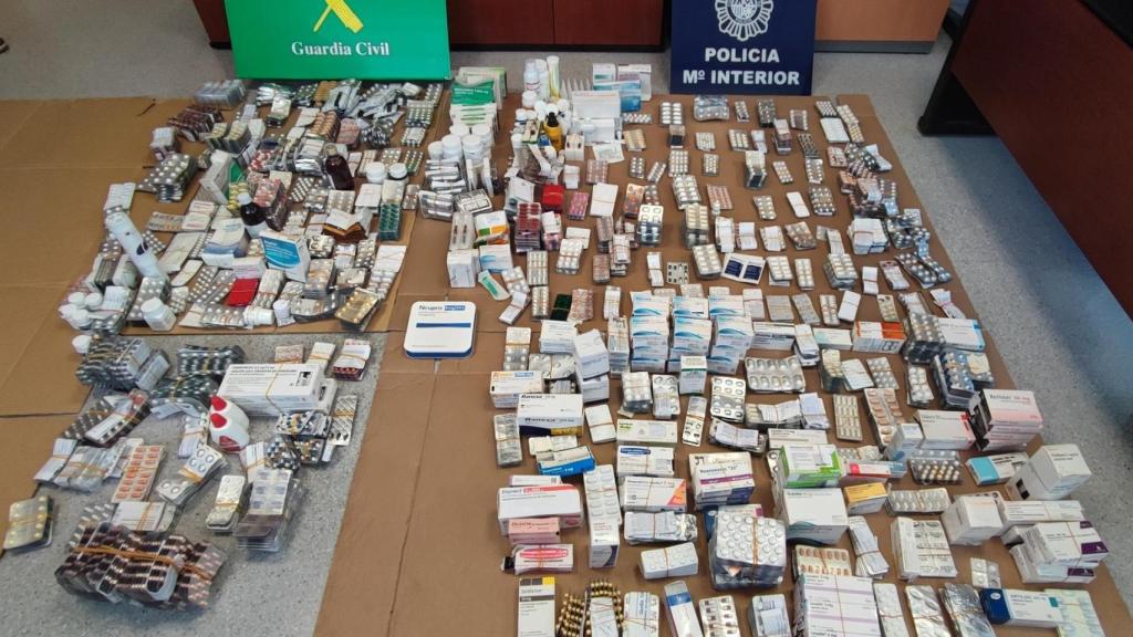 Más de 150 fármacos diferentes fueron incautados en la fase de explotación de la operación 'Bordafi/Dado'