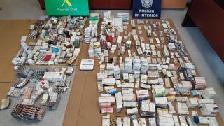 Más de 150 fármacos diferentes fueron incautados en la fase de explotación de la operación 'Bordafi/Dado'