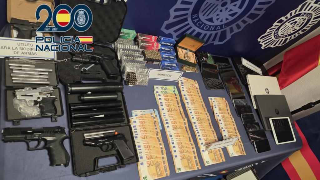 Una imagen con todo lo que lograron recuperar los agentes.