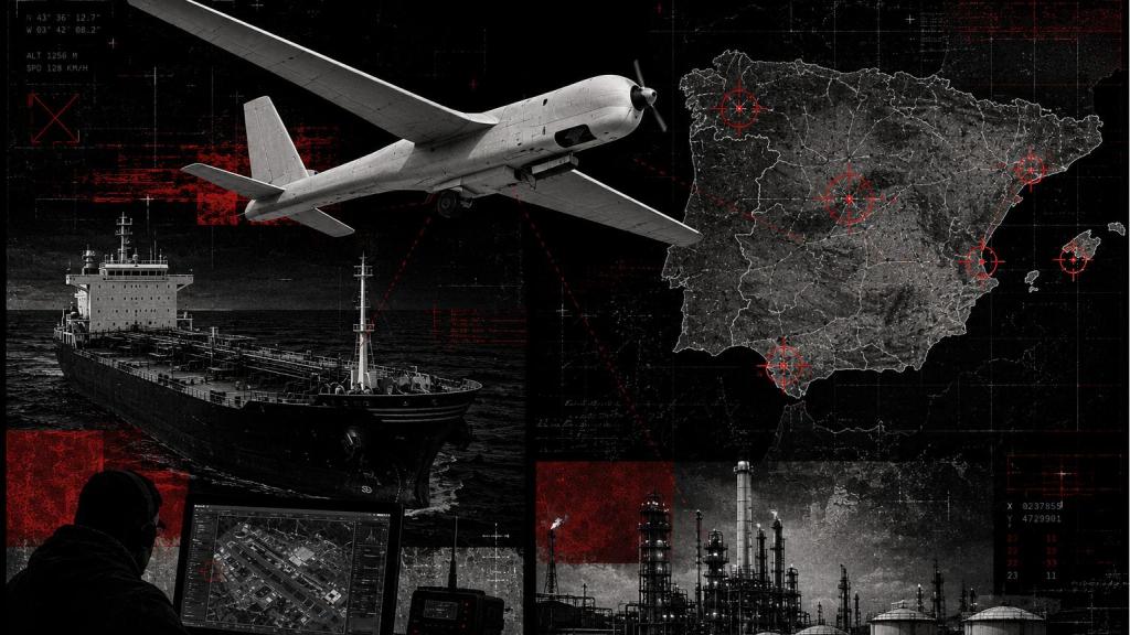 De los aeropuertos de Palma y Alicante a plataformas de gas, centrales energéticas y corredores marítimos vigilados por la Armada: el mapa de las incursiones con drones que inquieta a los servicios de inteligencia europeos.