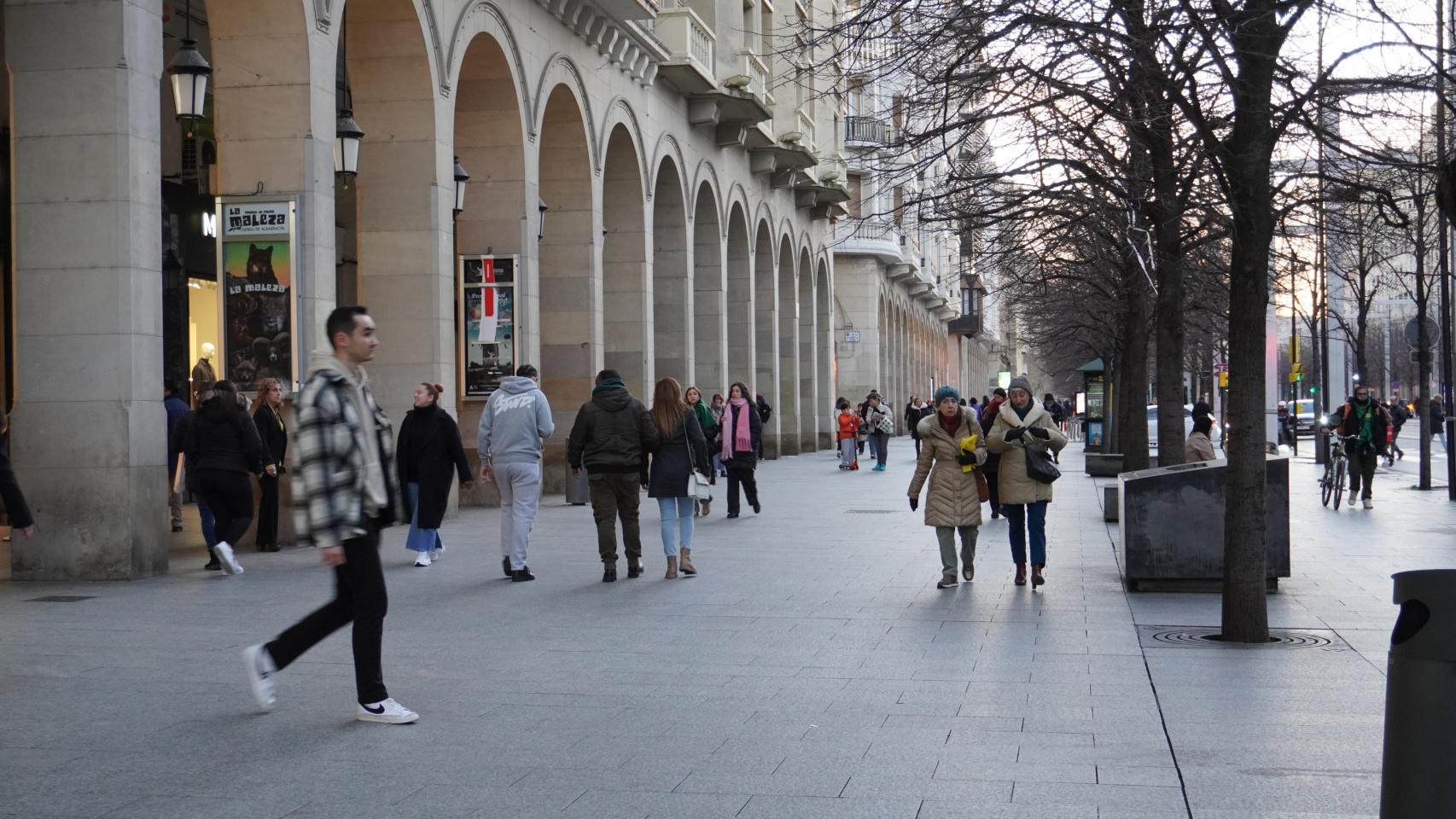 El centro de Zaragoza
