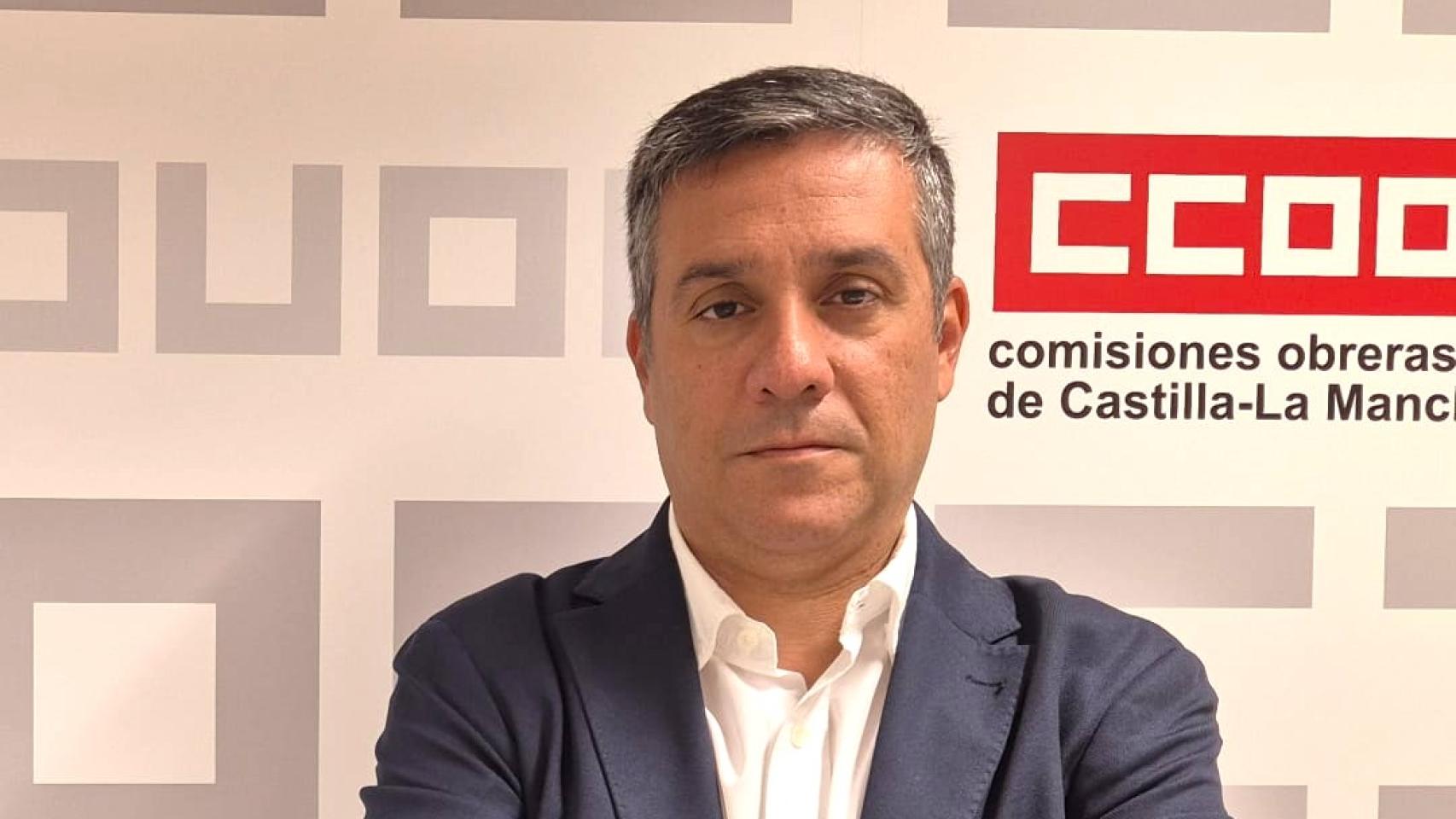 Javier Ortega, secretario General de CCOO Castilla-La Mancha.