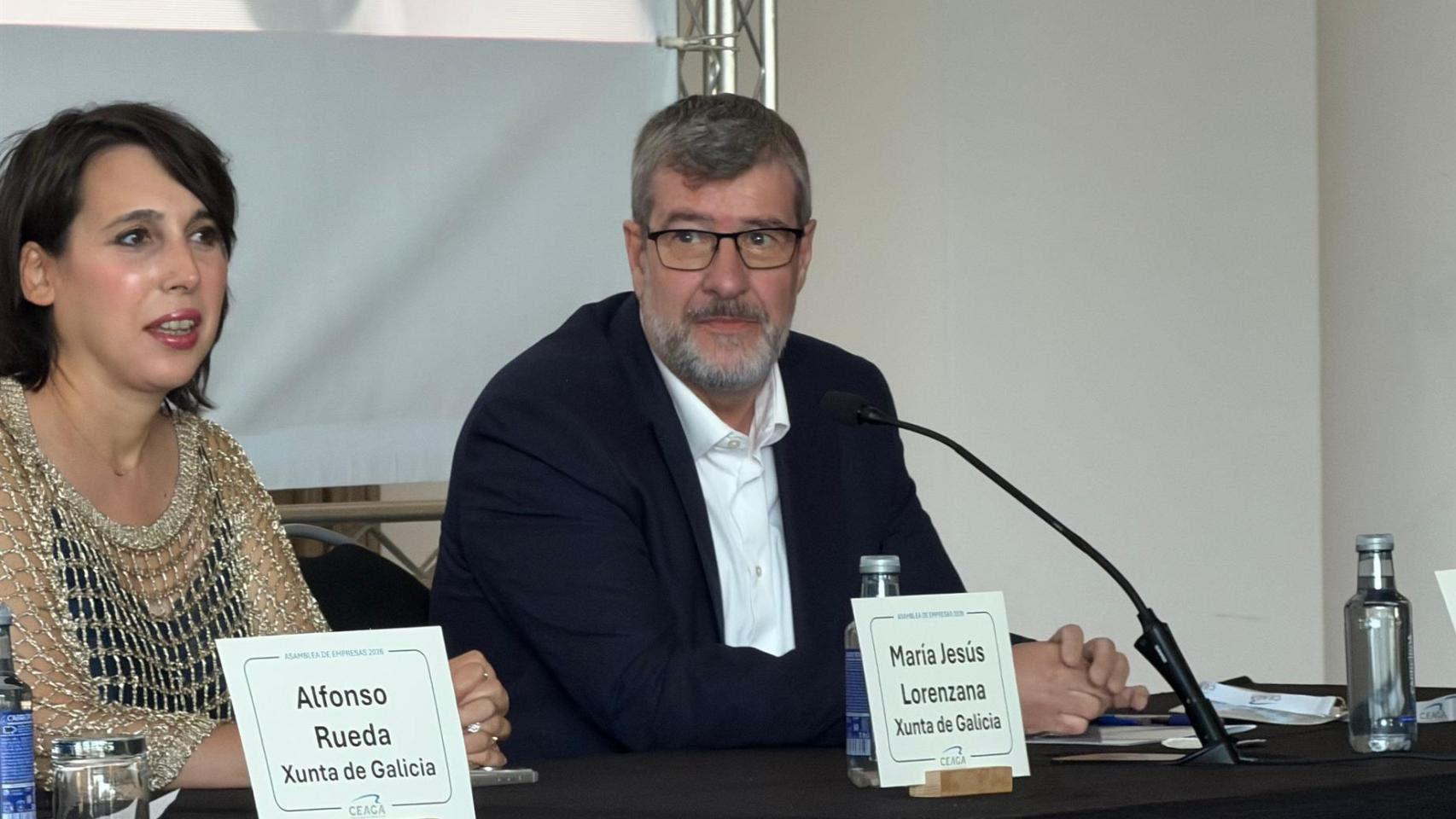 El director de Stellantis Vigo durante la asamblea de Ceaga