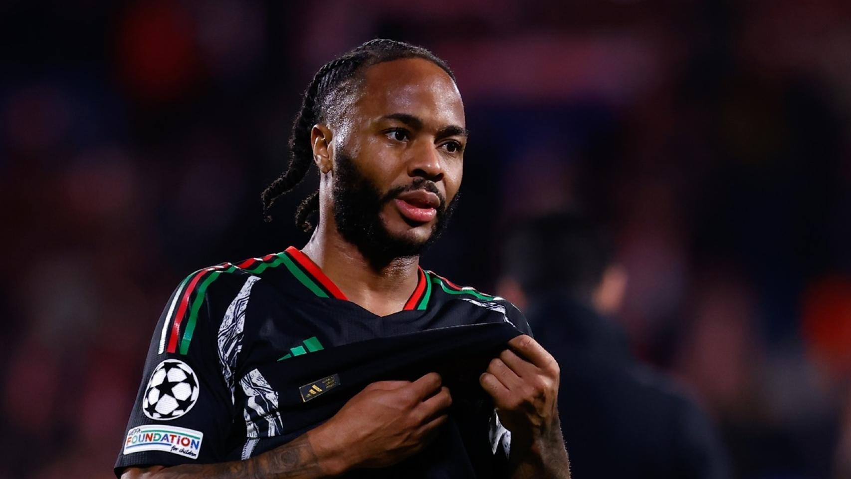 Raheem Sterling, en un partido del Arsenal de la temporada 2024/25.