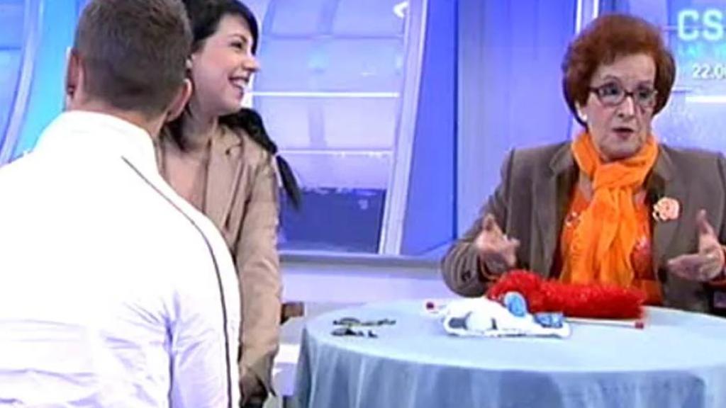 Mari Ganchillo, en el plató de 'MyHyV'.