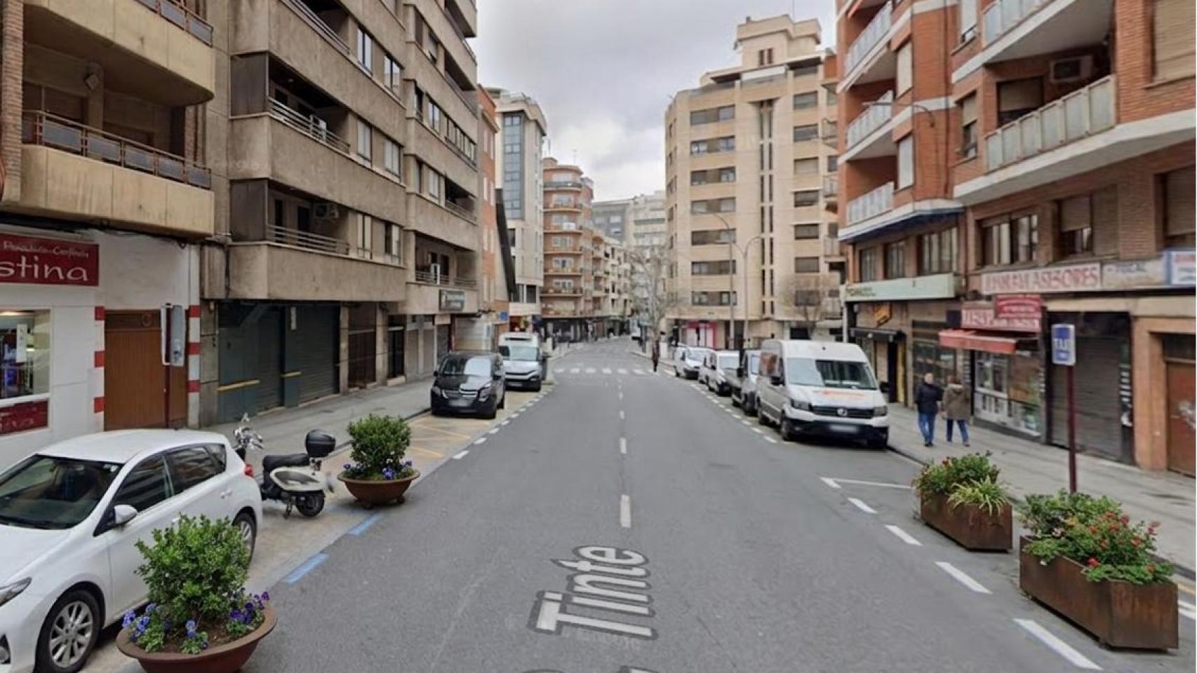 Imagen de la calle Tinte, en Albacete, escenario donde se ha producido la reyerta.
