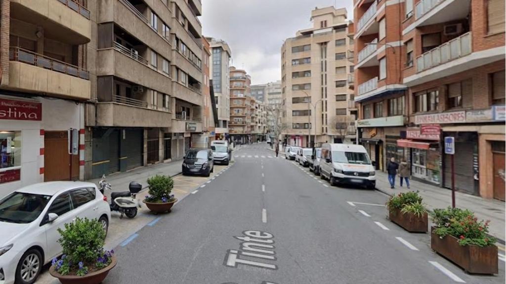 Imagen de la calle Tinte, en Albacete, escenario donde se ha producido la reyerta.
