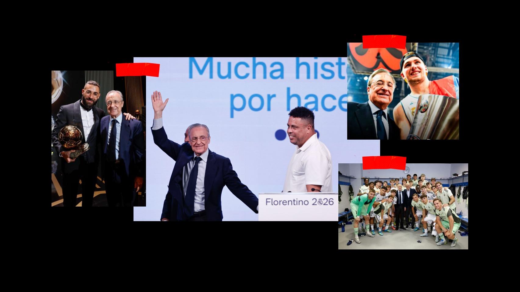Florentino Pérez, en campaña electoral.