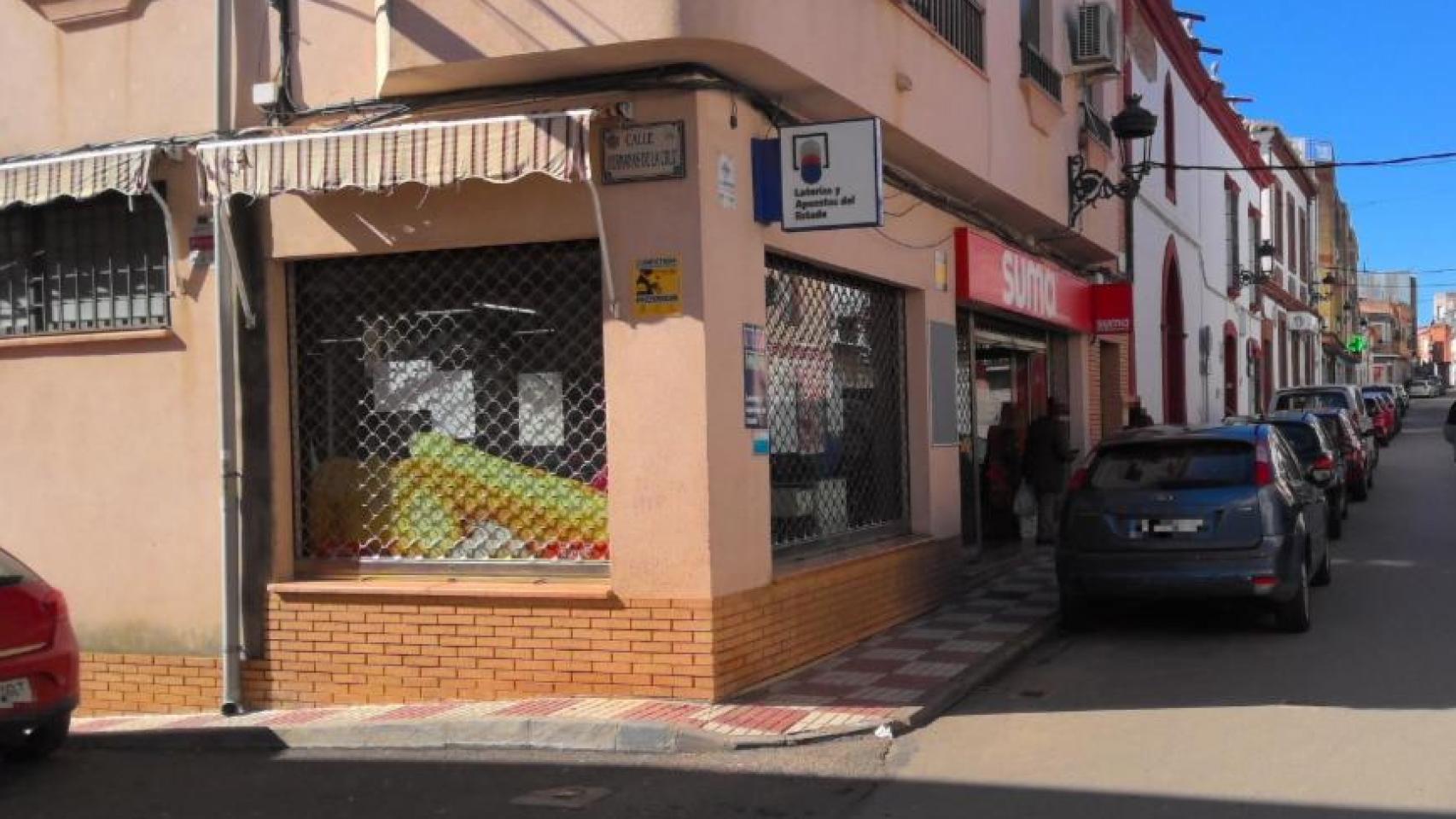 Despacho receptor en Chillón (Ciudad Real). Foto: Loterías y Apuestas del Estado. 