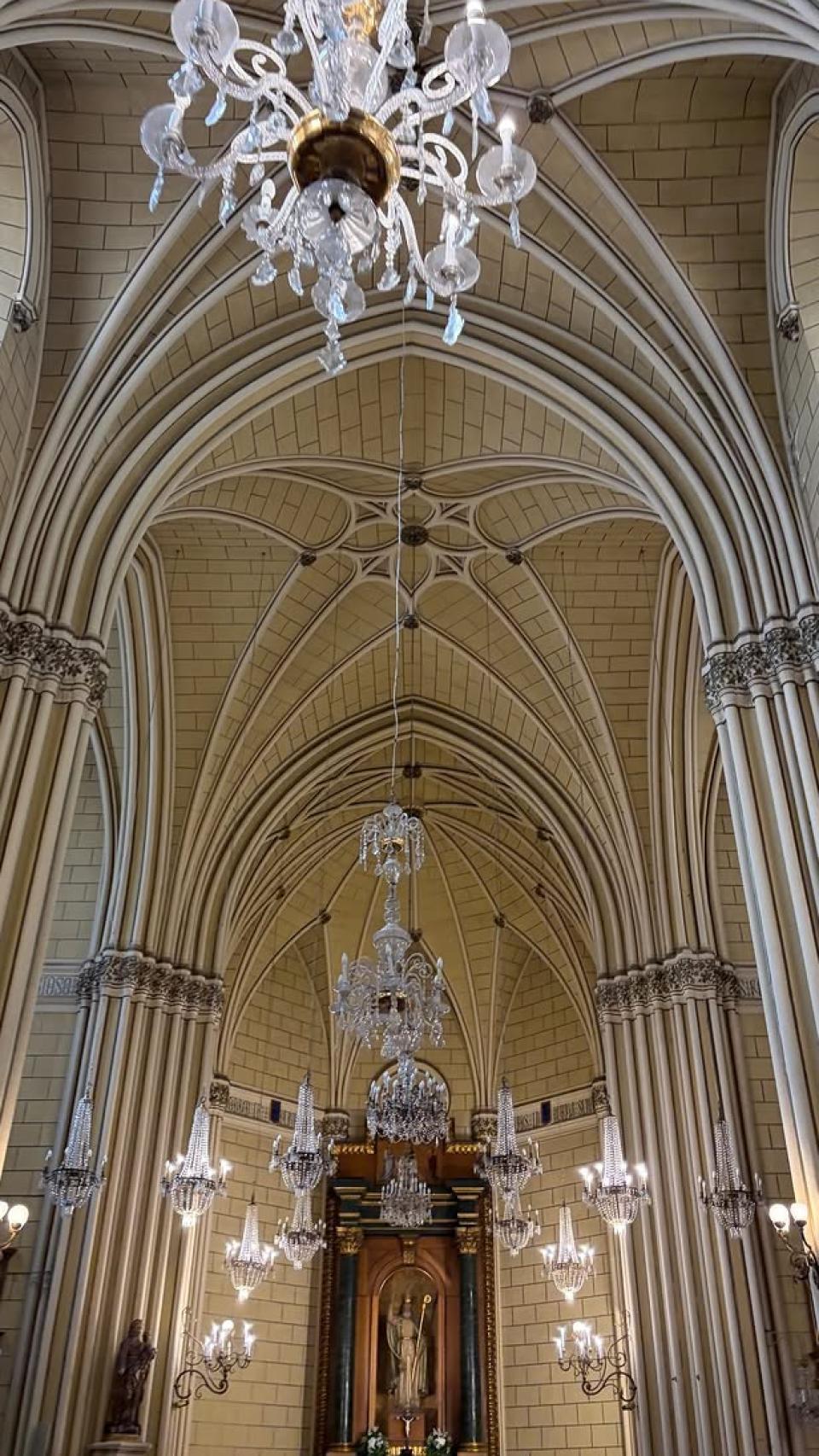 La iglesia donde tuvo lugar el bautismo.