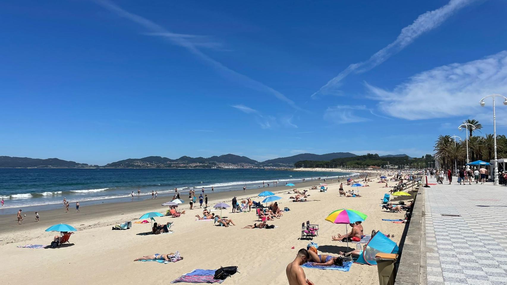 Playa de Samil, en Vigo