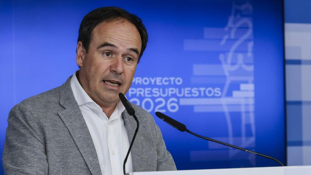 Juanfran Pérez Llorca, durante la presentación de los Presupuestos valencianos de 2026. Rober Solsona / EP