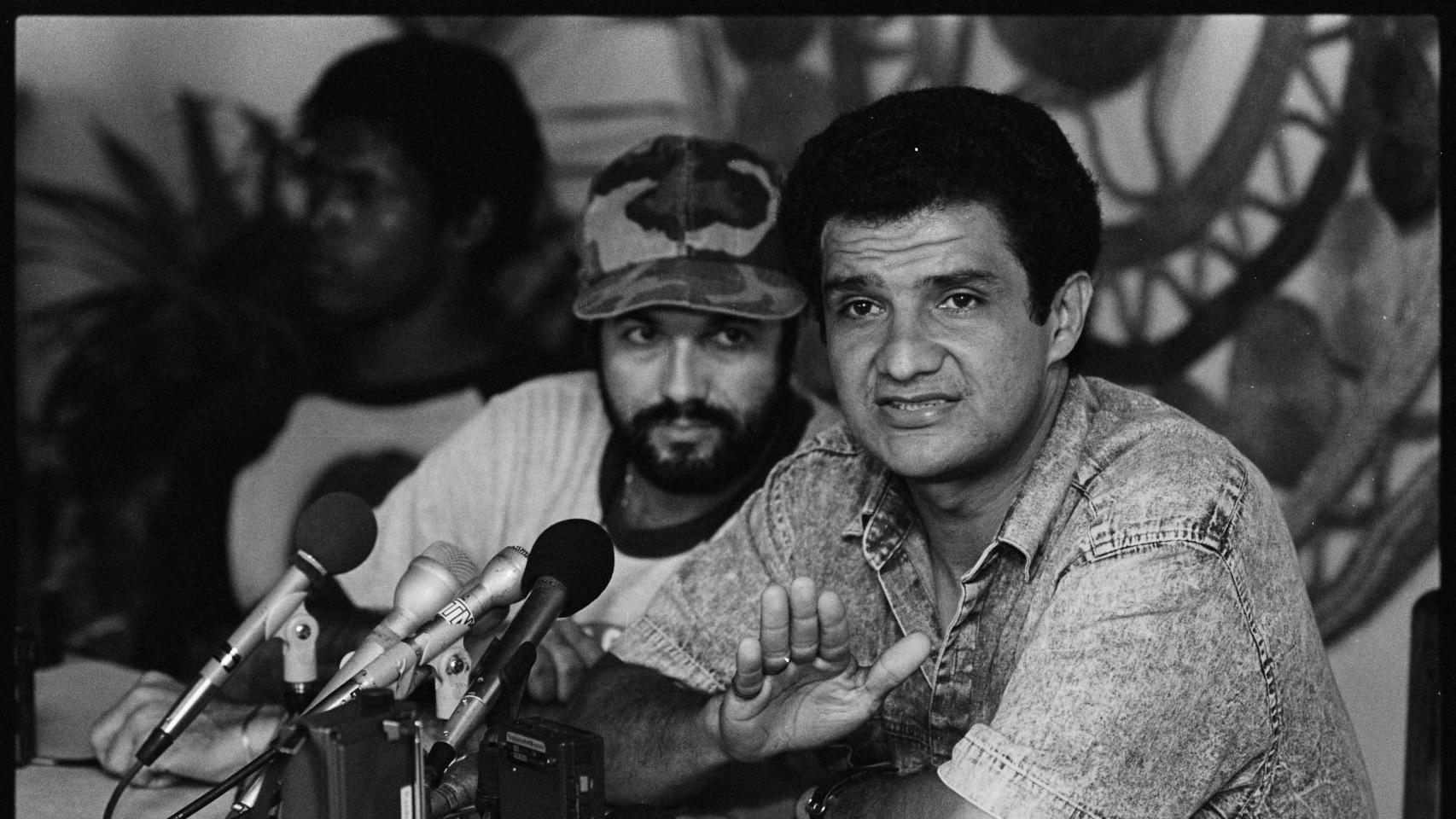 Foto de archivo del líder rebelde indígena miskito Brooklyn Rivera.