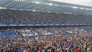 Invasión de campo en Riazor.