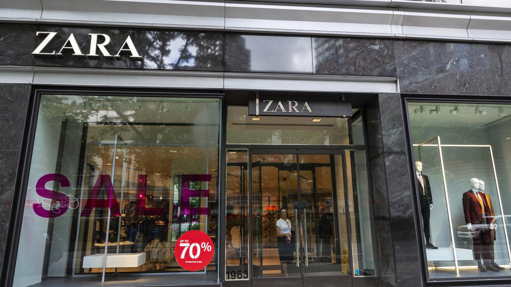 Imagen de un escaparate de Zara. 
