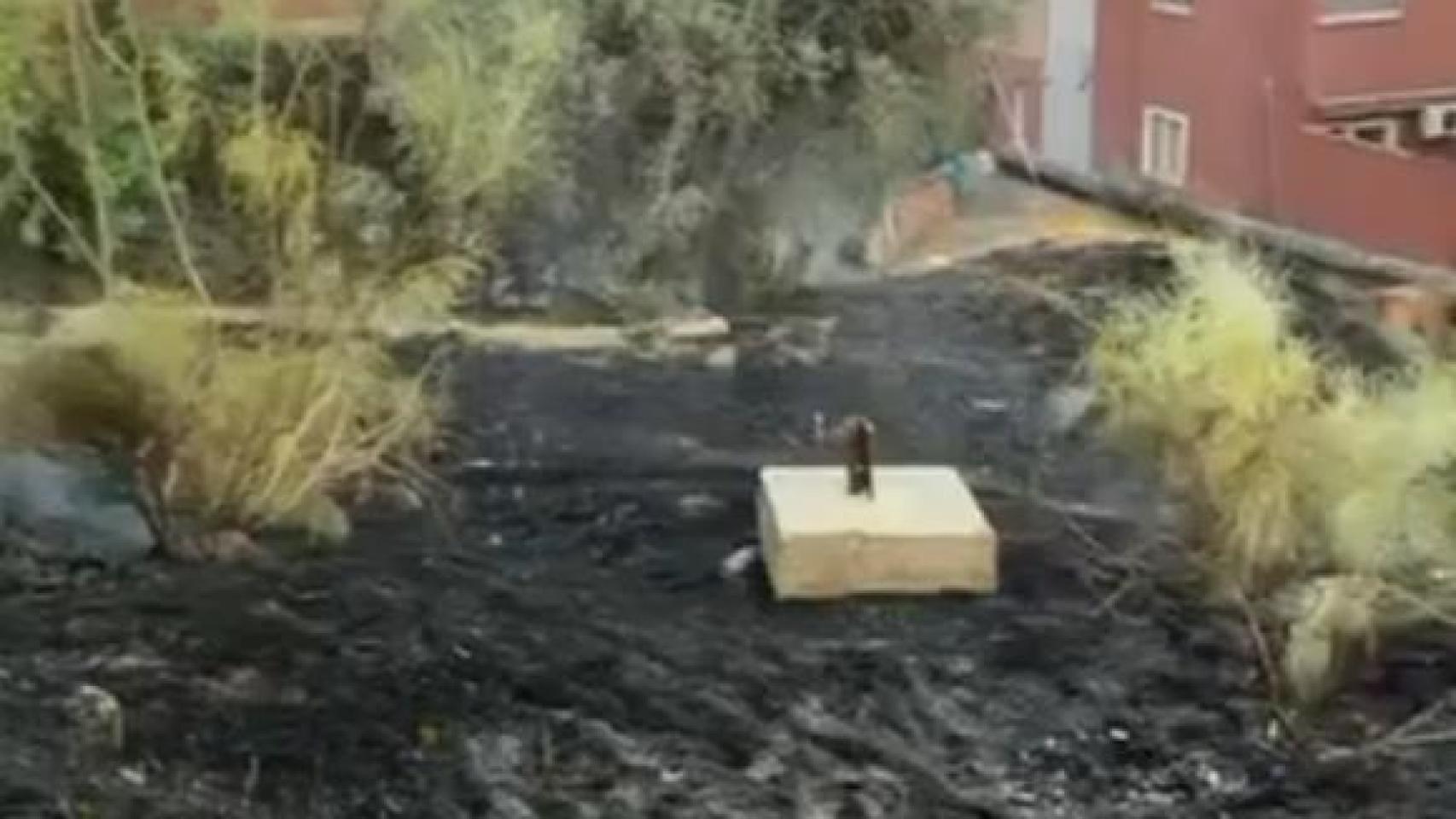 Incendio en Toledo. 