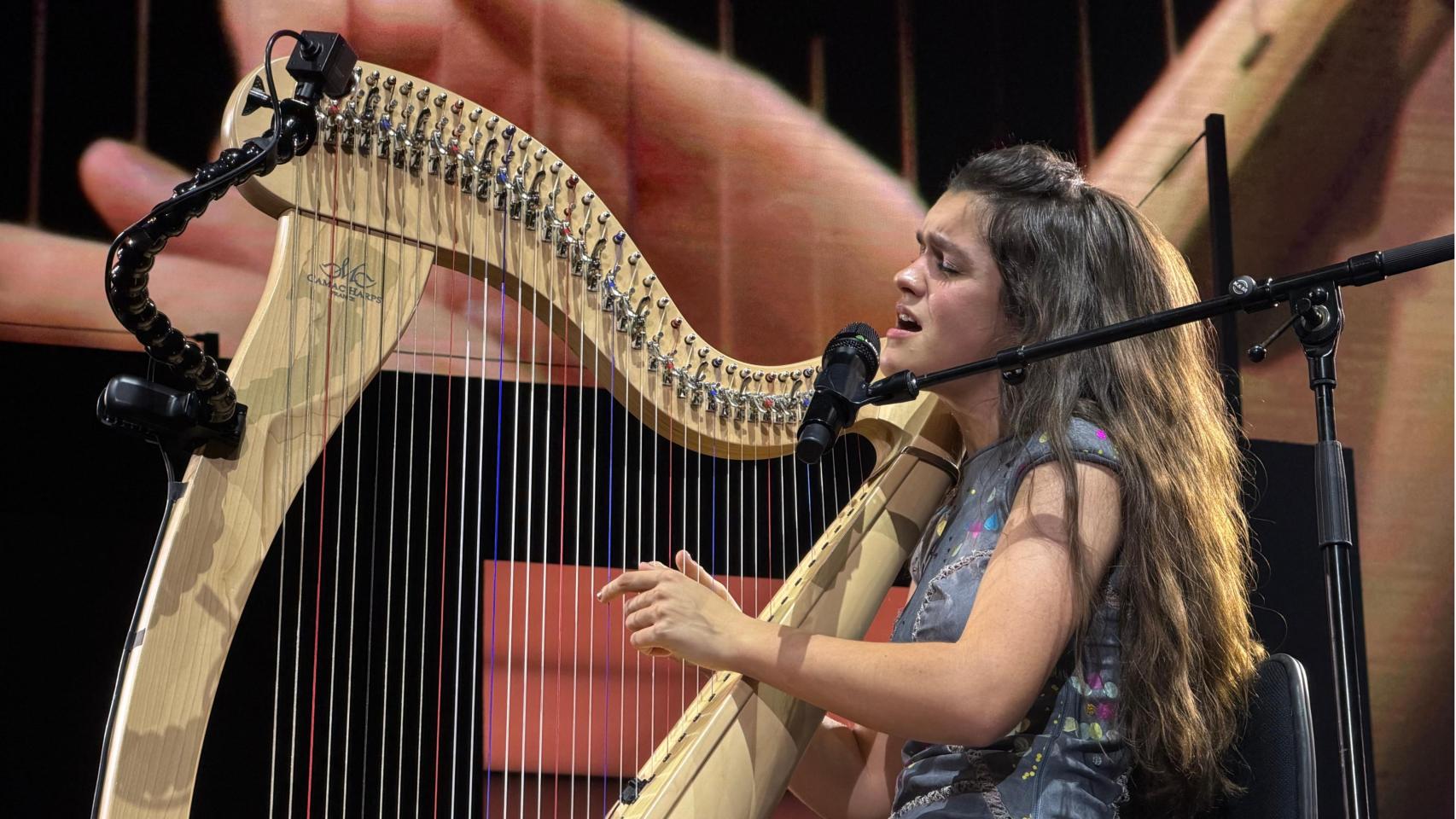 Amaia este domingo en Roig Arena de Valencia. EE